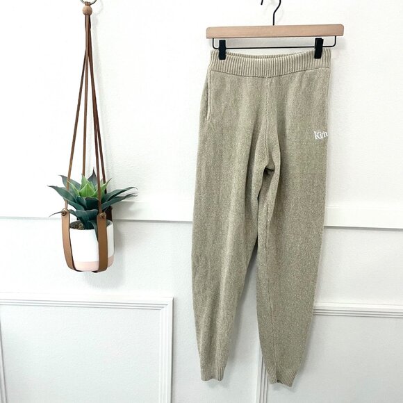 Kith Chenille Tan Knit Jogger Unisex Pants Size XS - Picture 1 of 7
